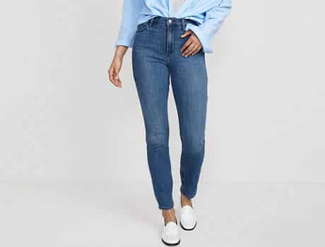 High-Waisted Wow Slim Straight Jeans