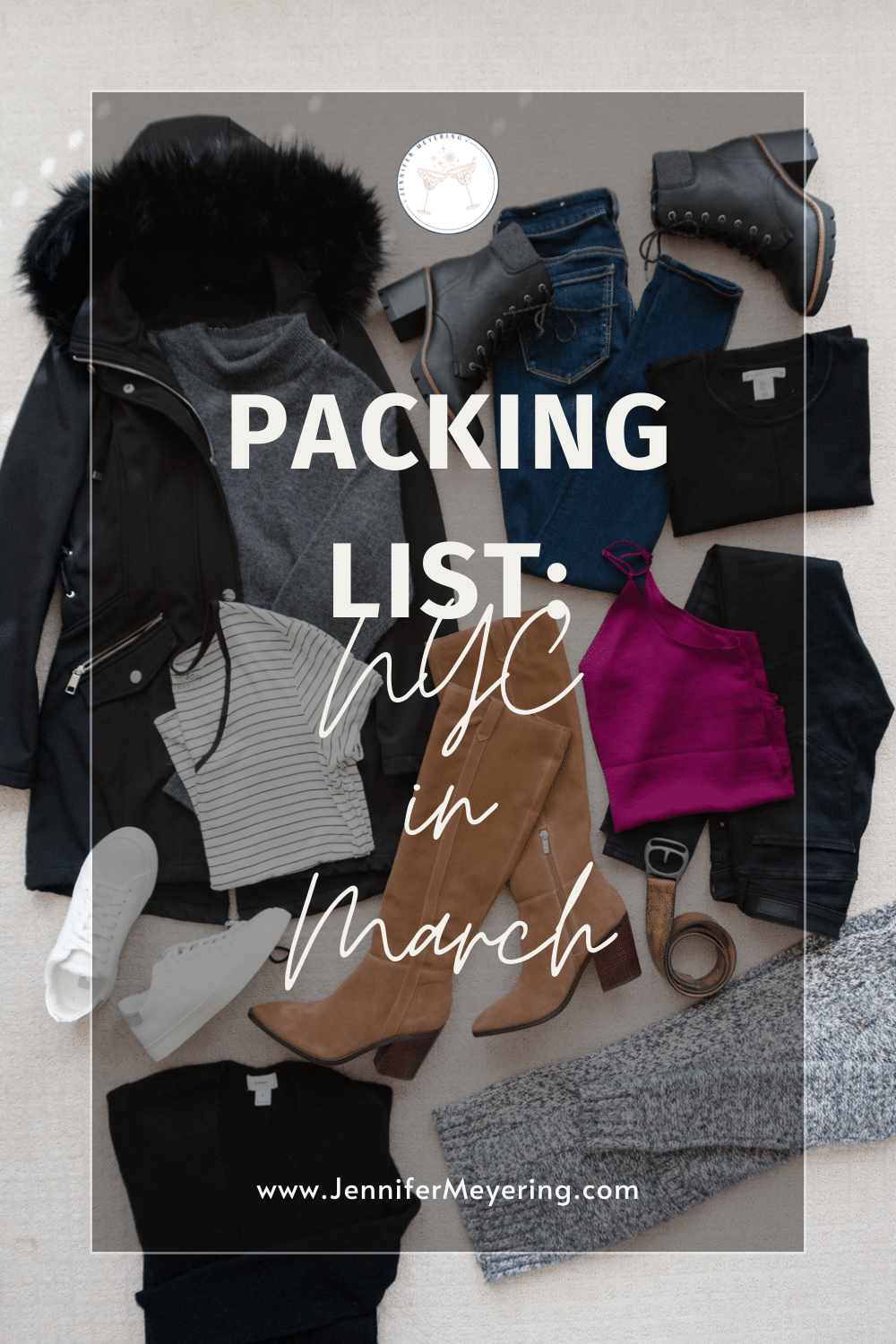 What I packed for NYC in March - JenniferMeyering.com