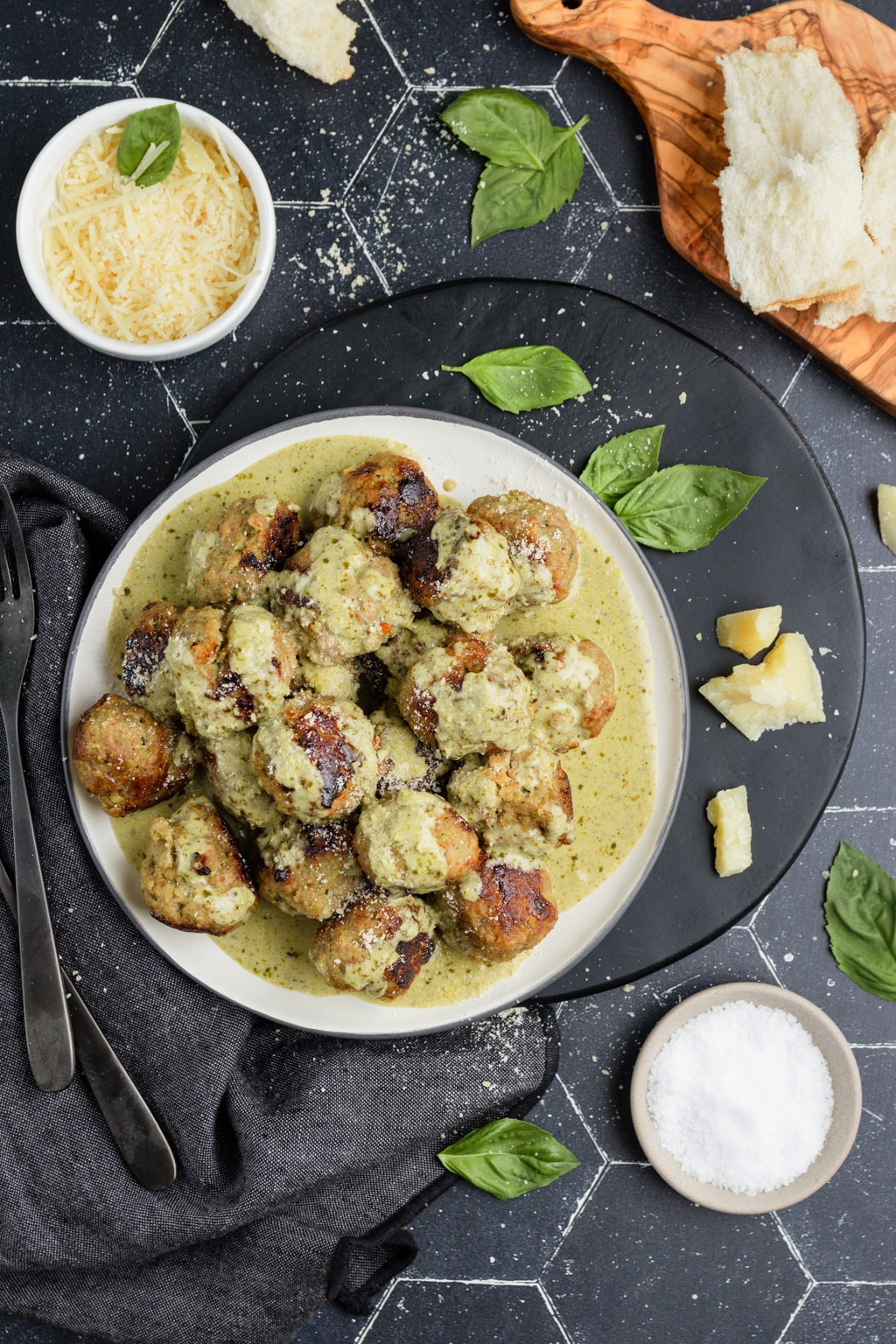 Turkey Pesto Meatballs