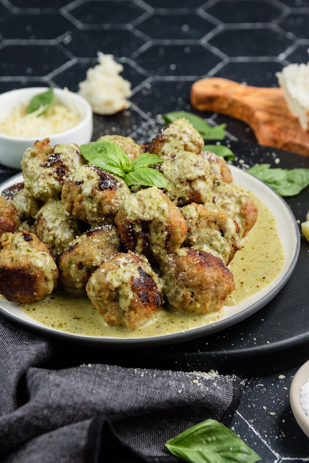 Turkey Pesto Meatballs 10 Turkey Pesto Meatballs