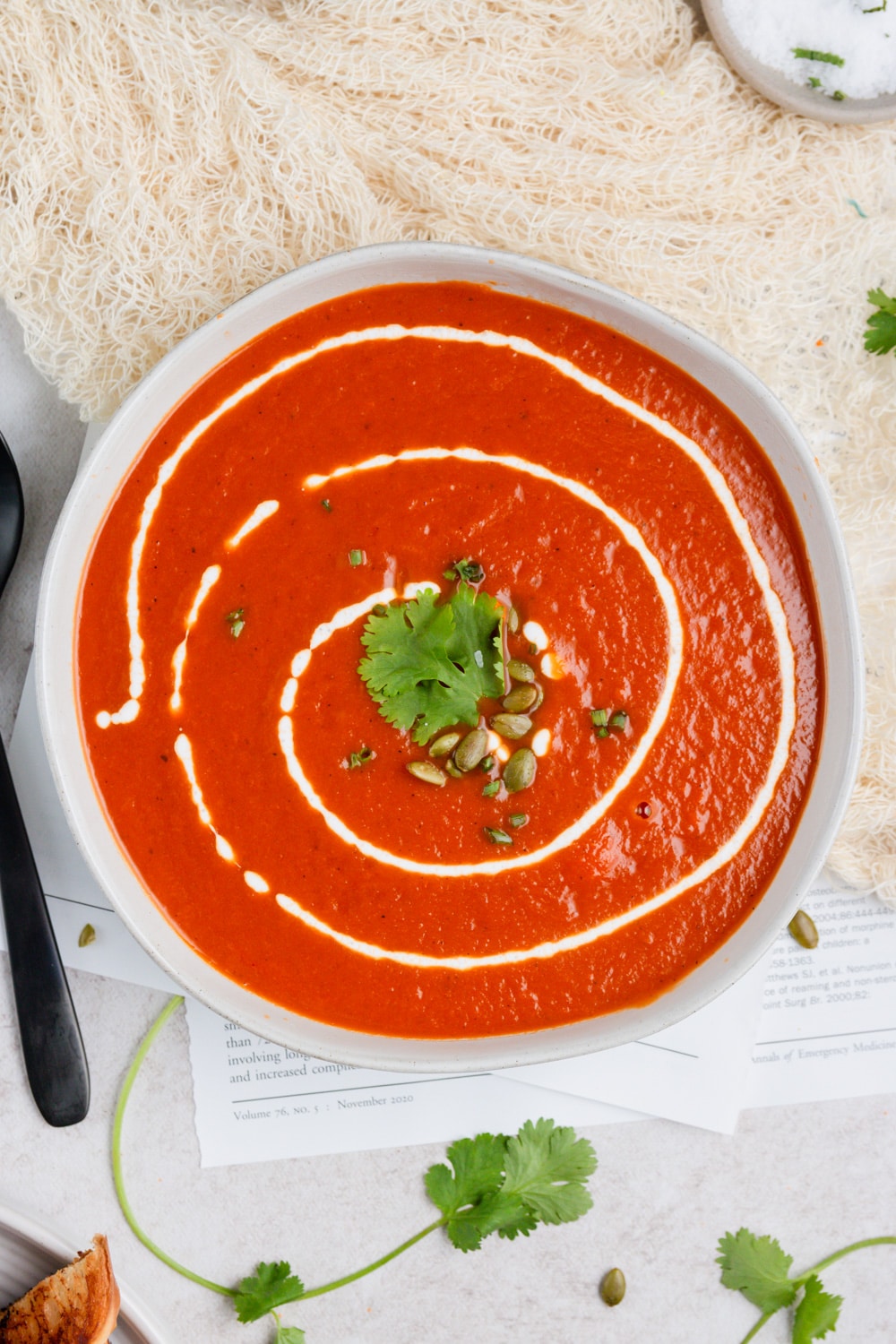 Roasted Red Pepper Carrot Soup