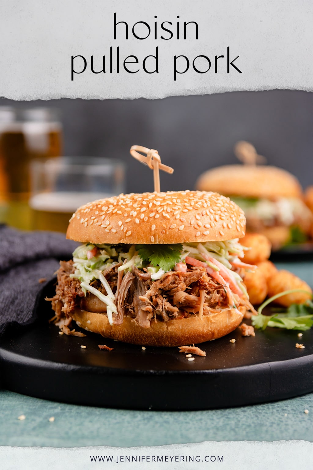 Hoisin Pulled Pork Sandwiches - JenniferMeyering.com