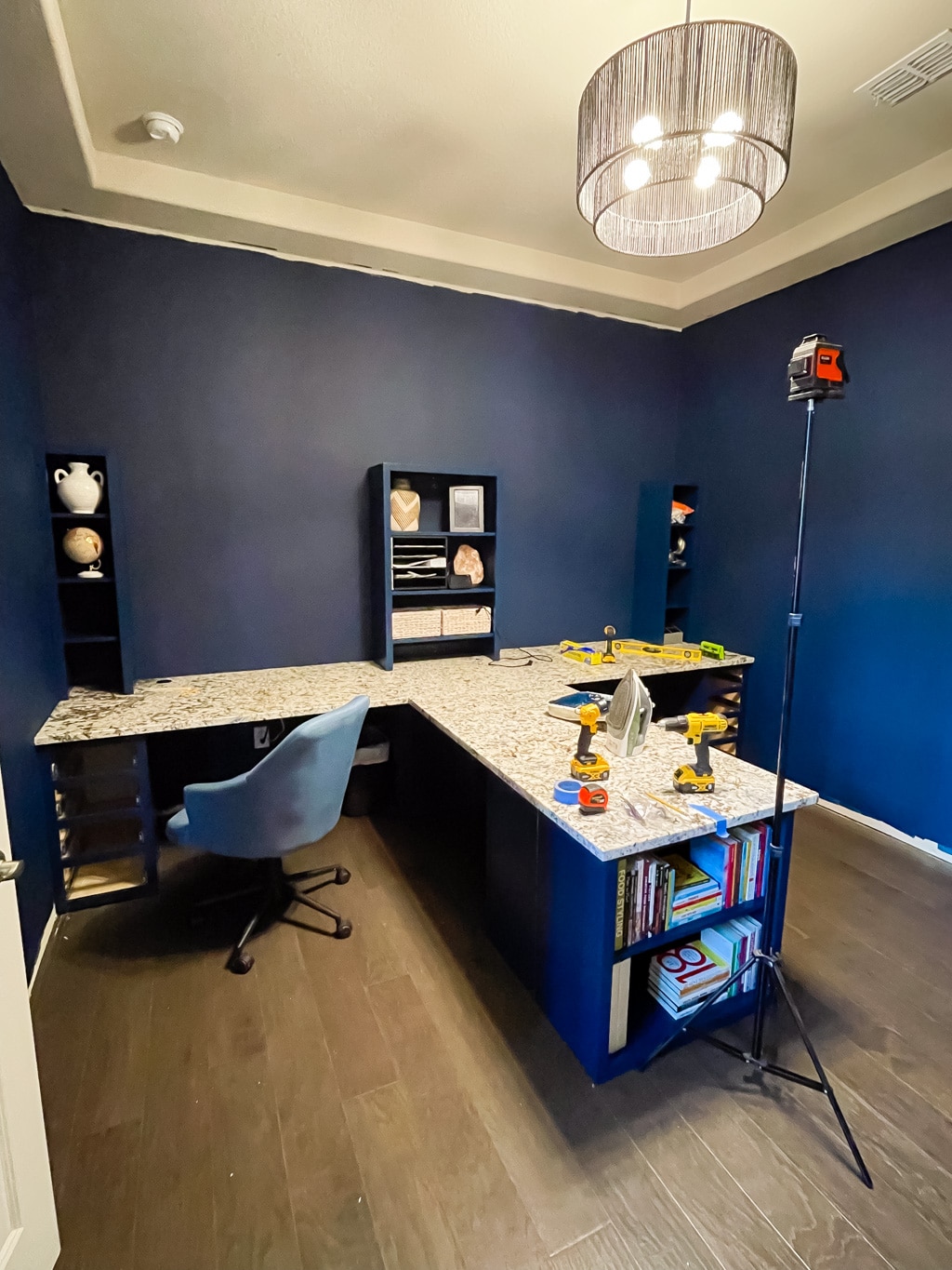 Office Makeover With Custom Built-In'S And Desk 11 Office Makeover