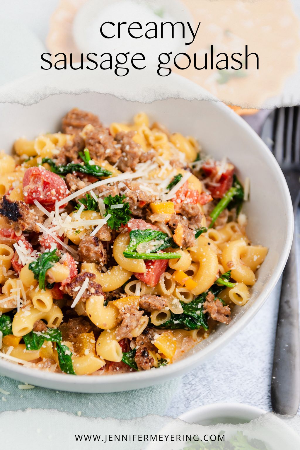 Creamy Sausage Goulash - JenniferMeyering.com