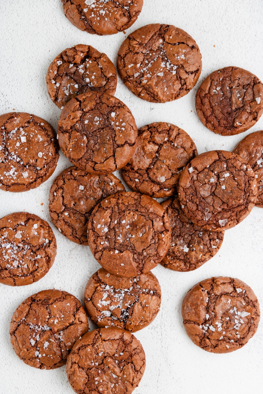 Salted Brownie Cookies 3 Salted Brownie Cookies