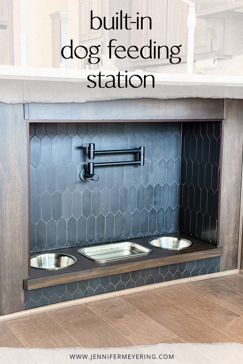 Built-In Dog Feeding Station - JenniferMeyering.com