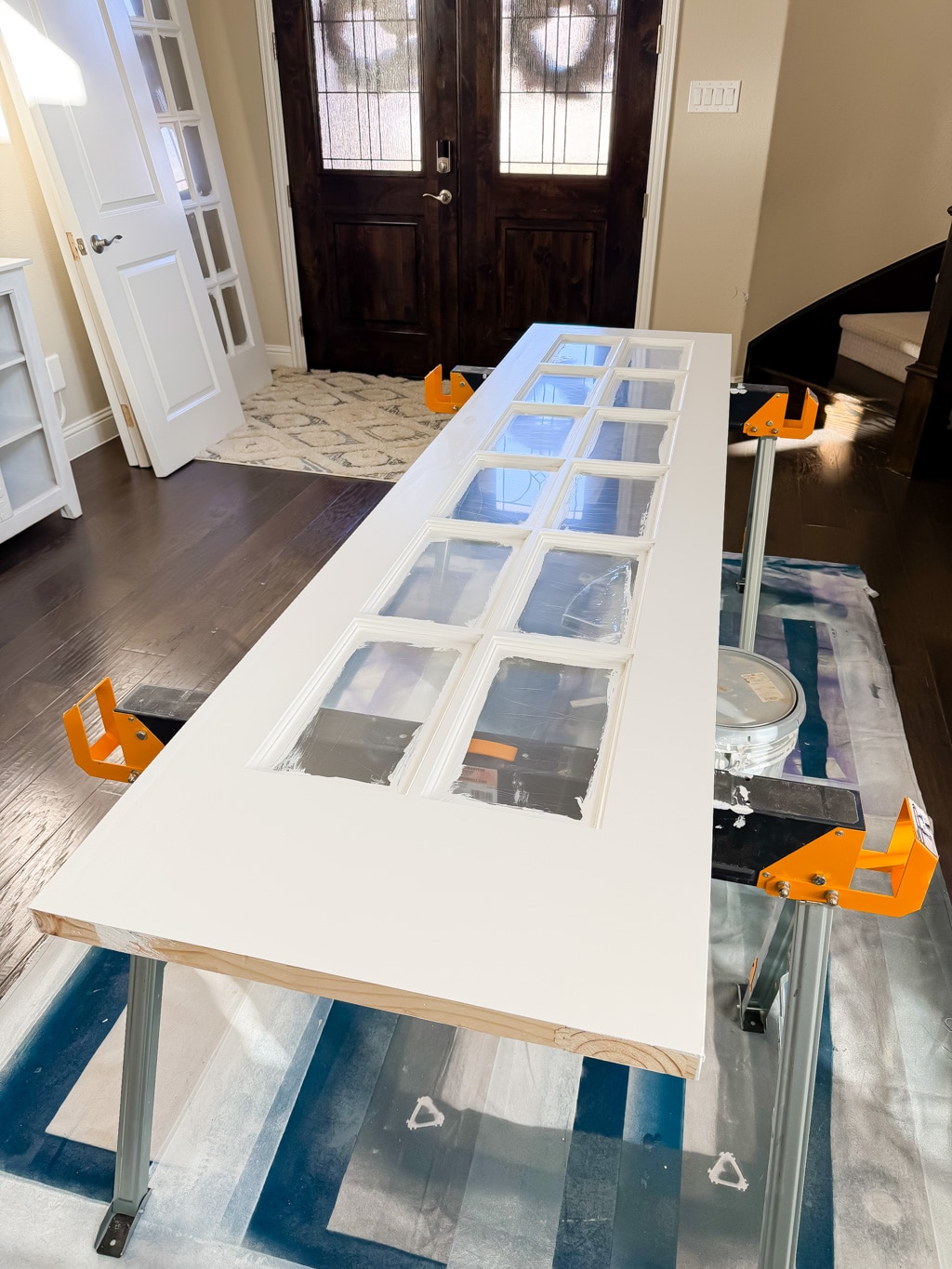DIY French Door Installation: Office Door Makeover 4 diy french door installation office door makeover 3
