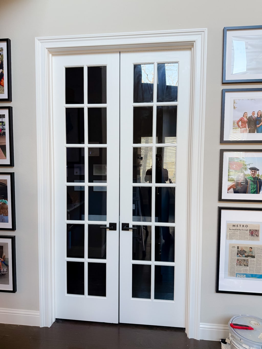 DIY FRENCH DOOR INSTALLATION: office door makeover