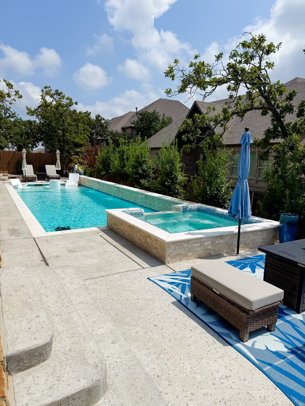 Backyard Pool Transformation: Our In-Ground Pool Build 24 The Result: Our Backyard Oasis 4