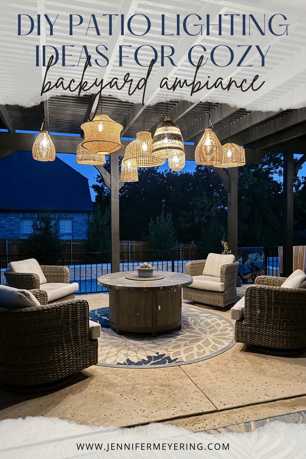 DIY Patio Lighting Ideas for a Cozy Backyard Ambiance - JenniferMeyering.com