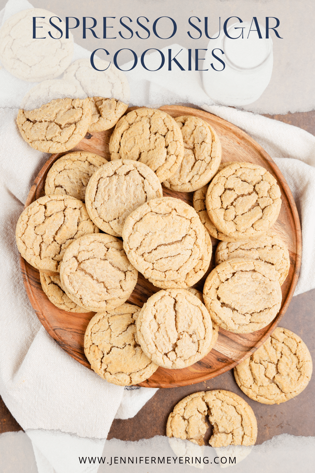 Espresso Sugar Cookies - JenniferMeyering.com