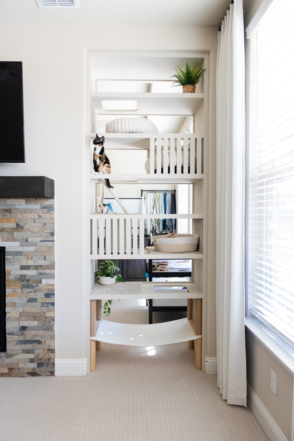 DIY Built-In Cat Condo