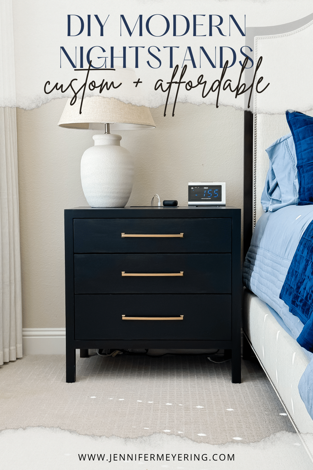 DIY Modern Nightstands: Affordable, Custom, and Easy-to-Build - JenniferMeyering.com