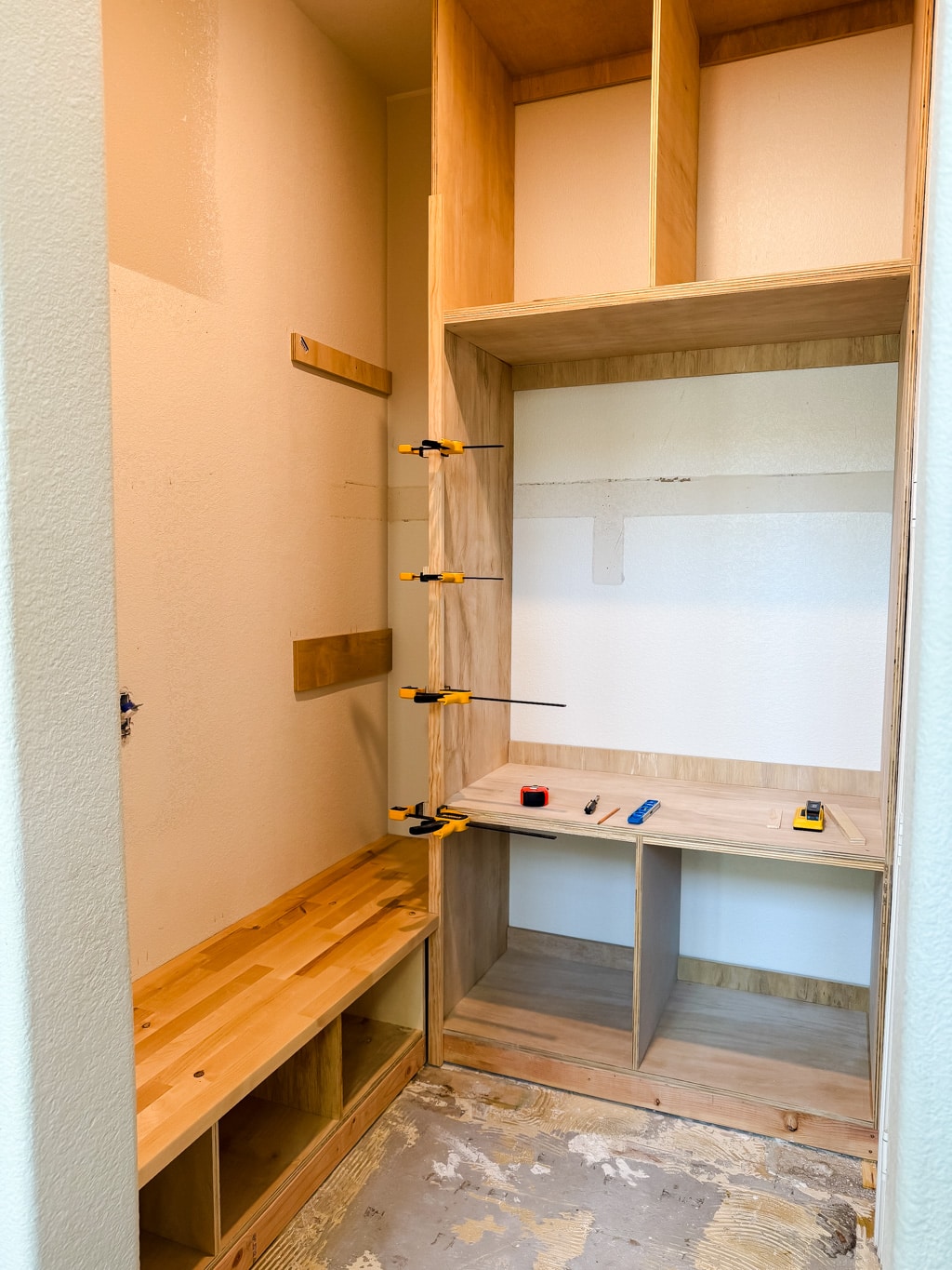 DIY Mudroom Upgrade: Custom Storage, Built-Ins, and Family Function 14 diy mudroom upgrade 13