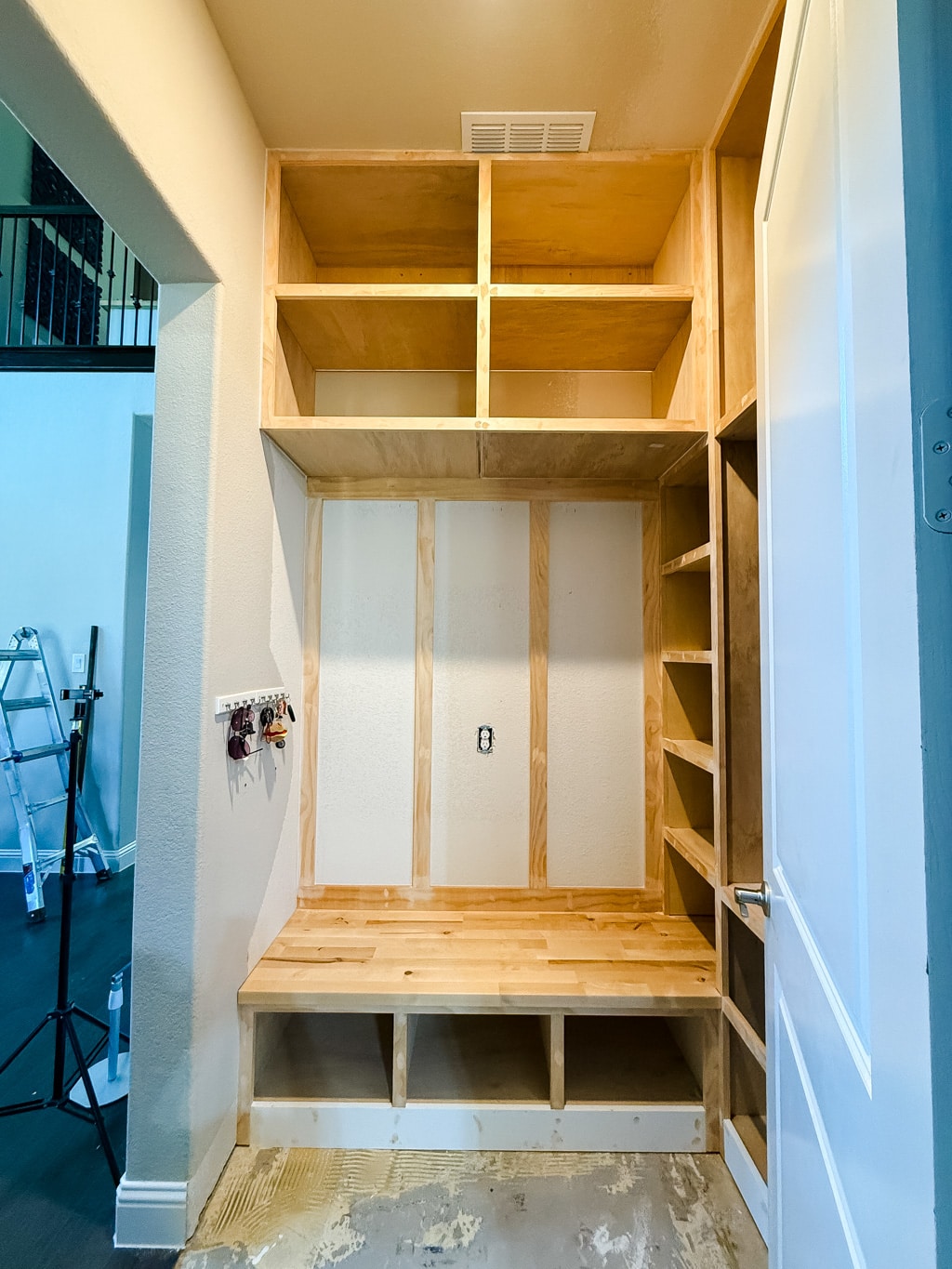 DIY Mudroom Upgrade: Custom Storage, Built-Ins, and Family Function 19 diy mudroom upgrade 18